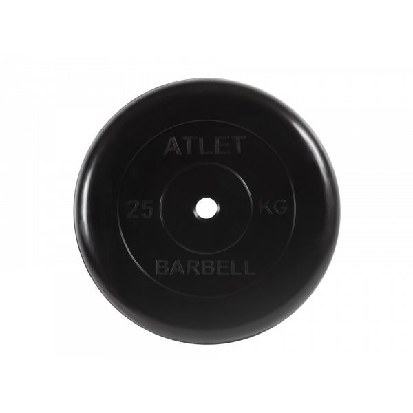 Диск обрезиненный Atlet, 25 кг MB Barbell