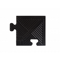 Уголок для резинового бордюра,черный,толщина 12 мм.