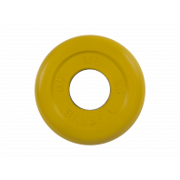 Диск обрезиненный "Стандарт", жёлтый, 0,5 кг