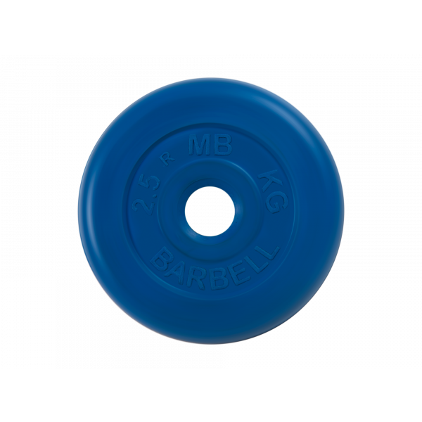 Диск обрезиненный "Стандарт", синий, 2,5 кг MB Barbell